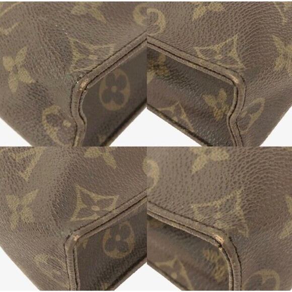 Authentic LV Louis Vuitton Monogram Poche Toilette Cosmetics Zip Pouch Vintage - Picture 7 of 10